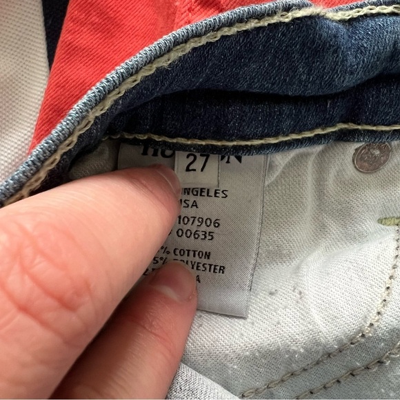 Women’s Hudson medium wash distressed Krista super skinny jeans size 27 - Picture 7 of 7